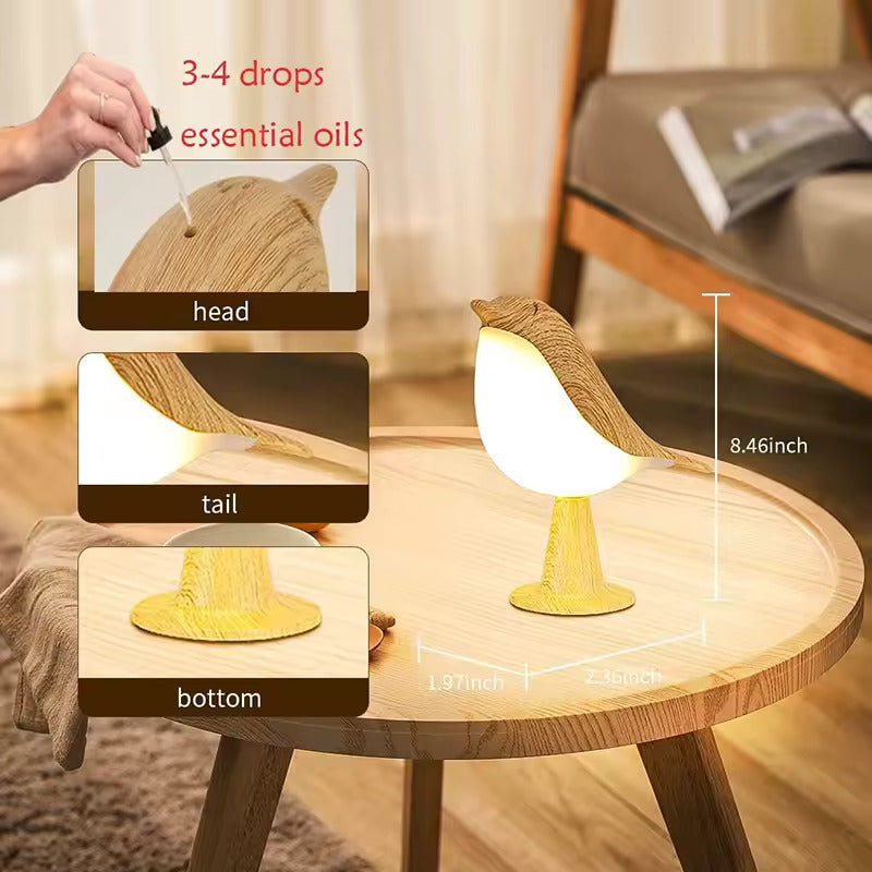 SHANTI LED Aromatherapy Diffuser Lamp | Cordless Touch Sensor Night Light