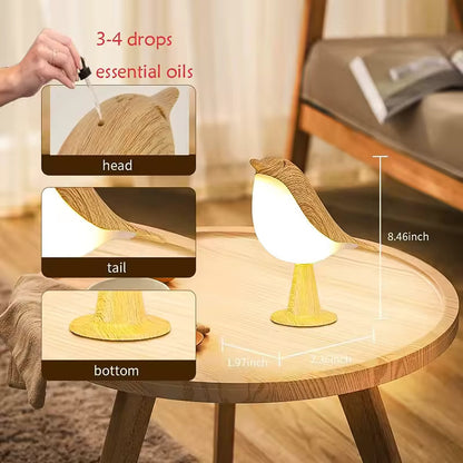 SHANTI LED Aromatherapy Diffuser Lamp | Cordless Touch Sensor Night Light